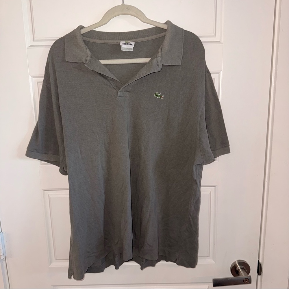 Lacoste Men's Polo in Gray in Men size 8
